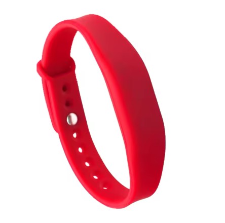 Red Digital Business Card Wristband